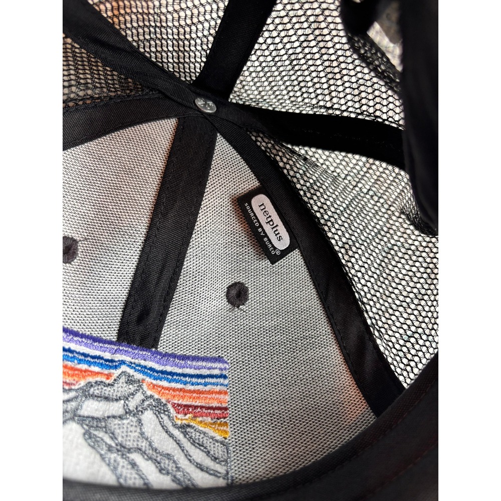 Patagonia Line Logo Trucker Hat Mesh Snapback Hat OSFM - Picture 4 of 6